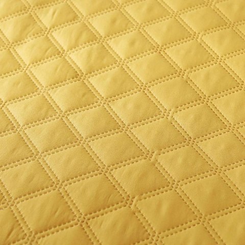Narzuta z falbanką 160x220 Ruffy musztardowa Ruffy falbanka romby glamour dekoracyjna Narzuta z falbanką 160x220 Ruffy musztardowa Ruffy falbanka romby glamour dekoracyjna