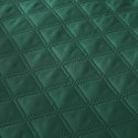Narzuta z falbanką 160x220 Ruffy zielona butelkowa falbanka romby glamour dekoracyjna Narzuta z falbanką 160x220 Ruffy zielona butelkowa falbanka romby glamour dekoracyjna