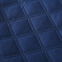 Narzuta z falbanką 200x220 Ruffy granatowa falbanka romby glamour dekoracyjna Narzuta z falbanką 200x220 Ruffy granatowa falbanka romby glamour dekoracyjna