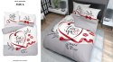 Pościel bawełniana 160x200 3505 A Love You serca usta szara biała czerwona Miłość jest w powietrzu dla pary Holland Pościel bawełniana 160x200 3505 A Love You serca usta szara biała czerwona Miłość jest w powietrzu dla pary Holland
