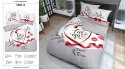 Pościel bawełniana 160x200 3505 A Love You serca usta szara biała czerwona Miłość jest w powietrzu dla pary Holland Pościel bawełniana 160x200 3505 A Love You serca usta szara biała czerwona Miłość jest w powietrzu dla pary Holland