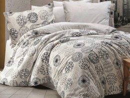 Pościel bawełniana 160x200 Arabella 1 szara biała czarna kółka Cottonlove Exclusive