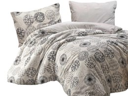 Pościel bawełniana 160x200 Arabella 1 szara biała czarna kółka Cottonlove Exclusive