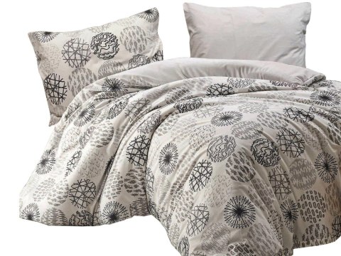 Pościel bawełniana 160x200 Arabella 1 szara biała czarna kółka Cottonlove Exclusive Pościel bawełniana 160x200 Arabella 1 szara biała czarna kółka Cottonlove Exclusive