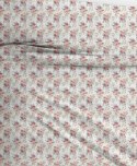 Pościel flanelowa 220x200 F-83A Różyczki drobne kremowa czerwona kwiaty Pościel flanelowa 220x200 F-83A Różyczki drobne kremowa czerwona kwiaty