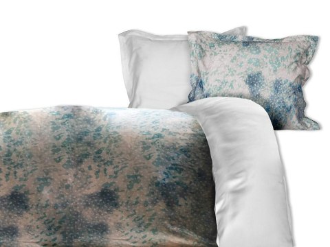 Pościel satynowa 160x200 Belize w pudełku turkusowa niebieska centki dwustronna Luxury Premium Pościel satynowa 160x200 Belize w pudełku turkusowa niebieska centki dwustronna Luxury Premium