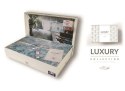 Pościel satynowa 160x200 Belize w pudełku turkusowa niebieska centki dwustronna Luxury Premium Pościel satynowa 160x200 Belize w pudełku turkusowa niebieska centki dwustronna Luxury Premium