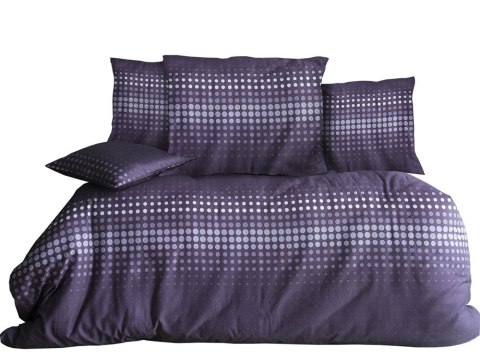 Pościel satynowa 160x200 Sortie w pudełku fioletowa grochy Luxury Pościel satynowa 160x200 Sortie w pudełku fioletowa grochy Luxury