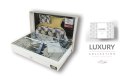 Pościel satynowa 220x200 Olivia w pudełku liście szara musztardowa dwustronna Luxury Premium Pościel satynowa 220x200 Olivia w pudełku liście szara musztardowa dwustronna Luxury Premium