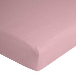 Prześcieradło jersey z gumką 160x200 pudrowe na wysoki materac 30 cm 125 g/m2