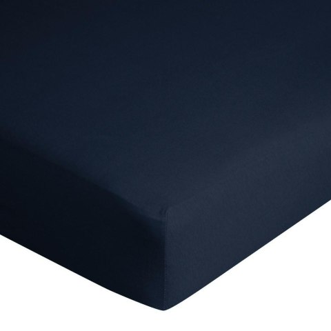 Prześcieradło jersey z gumką 90x200 granatowe na wysoki materac 25 cm 125 g/m2 Prześcieradło jersey z gumką 90x200 granatowe na wysoki materac 25 cm 125 g/m2
