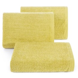 Ręcznik Gładki 1 50x90 31 musztardowy 400g/m2 frotte Eurofirany