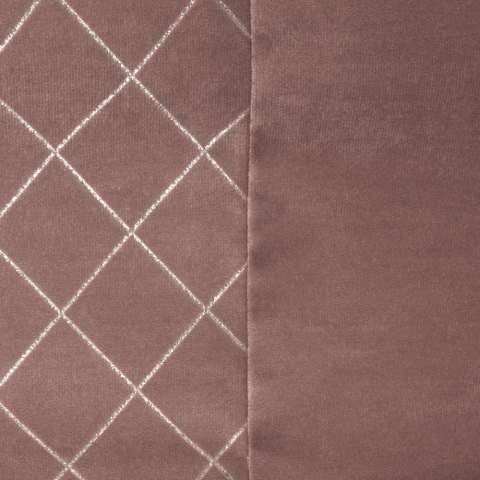 Zasłona 140x250 Karina 2 różowa srebrna romby welurowa gotowa na przelotkach Eurofirany Zasłona 140x250 Karina 2 różowa srebrna romby welurowa gotowa na przelotkach Eurofirany