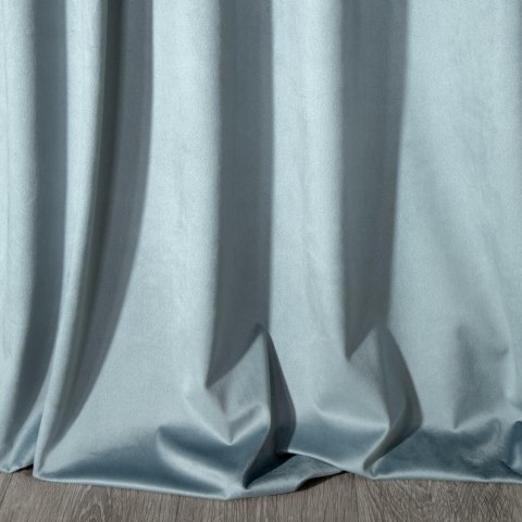 Zasłona 140x250 Melanie morska welurowa gotowa na przelotkach Eurofirany Zasłona 140x250 Melanie morska welurowa gotowa na przelotkach Eurofirany