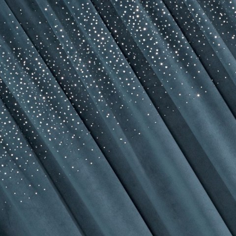 Zasłona 140x270 Aurora granatowa ciemna cekiny welurowa gotowa na taśmie Eurofirany Zasłona 140x270 Aurora granatowa ciemna cekiny welurowa gotowa na taśmie Eurofirany