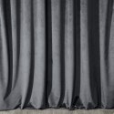 Zasłona 140x270 Melanie grafitowa welurowa gotowa na taśmie Eurofirany Zasłona 140x270 Melanie grafitowa welurowa gotowa na taśmie Eurofirany