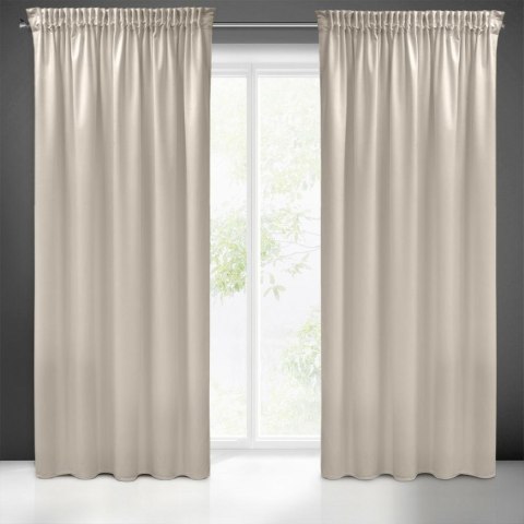 Zasłona 140x270 Sibel beżowa welurowa gotowa na taśmie Pierre Cardin Zasłona 140x270 Sibel beżowa welurowa gotowa na taśmie Pierre Cardin