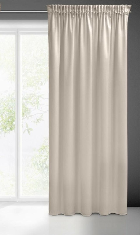 Zasłona 140x270 Sibel beżowa welurowa gotowa na taśmie Pierre Cardin Zasłona 140x270 Sibel beżowa welurowa gotowa na taśmie Pierre Cardin