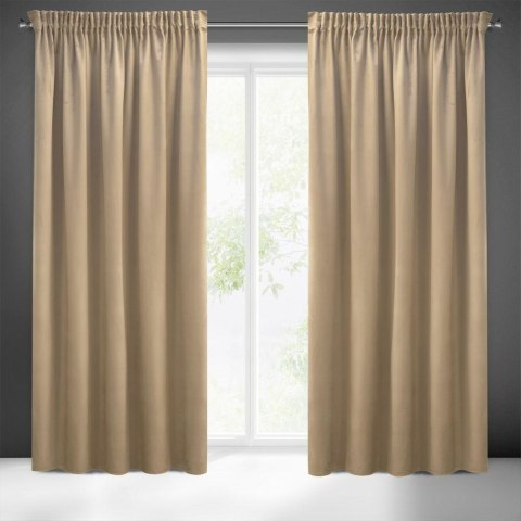 Zasłona 140x270 Sibel capucino welurowa gotowa na taśmie Pierre Cardin Zasłona 140x270 Sibel capucino welurowa gotowa na taśmie Pierre Cardin