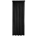 Zasłona 140x270 Sibel czarna welurowa gotowa na taśmie Pierre Cardin Zasłona 140x270 Sibel czarna welurowa gotowa na taśmie Pierre Cardin