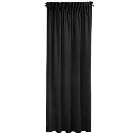 Zasłona 140x270 Sibel czarna welurowa gotowa na taśmie Pierre Cardin Zasłona 140x270 Sibel czarna welurowa gotowa na taśmie Pierre Cardin