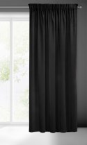 Zasłona 140x270 Sibel czarna welurowa gotowa na taśmie Pierre Cardin Zasłona 140x270 Sibel czarna welurowa gotowa na taśmie Pierre Cardin