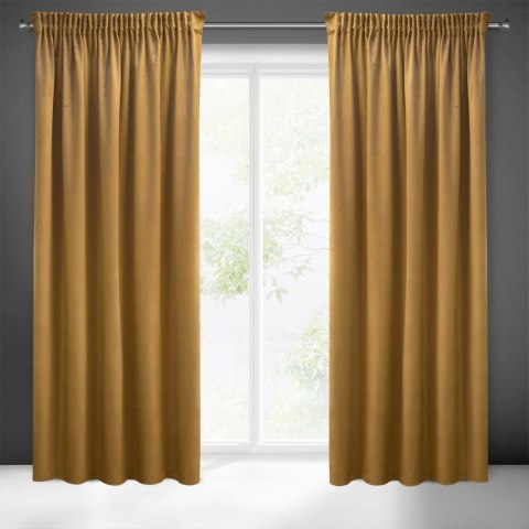 Zasłona 140x270 Sibel miodowa welurowa gotowa na taśmie Pierre Cardin Zasłona 140x270 Sibel miodowa welurowa gotowa na taśmie Pierre Cardin