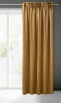 Zasłona 140x270 Sibel miodowa welurowa gotowa na taśmie Pierre Cardin Zasłona 140x270 Sibel miodowa welurowa gotowa na taśmie Pierre Cardin