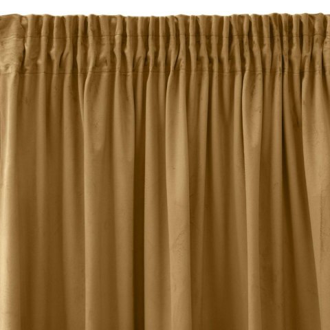 Zasłona 140x270 Sibel miodowa welurowa gotowa na taśmie Pierre Cardin Zasłona 140x270 Sibel miodowa welurowa gotowa na taśmie Pierre Cardin