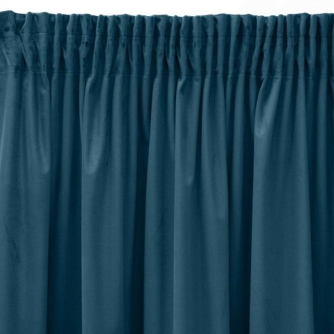 Zasłona 140x270 Sibel niebieska ciemna welurowa gotowa na taśmie Pierre Cardin Zasłona 140x270 Sibel niebieska ciemna welurowa gotowa na taśmie Pierre Cardin