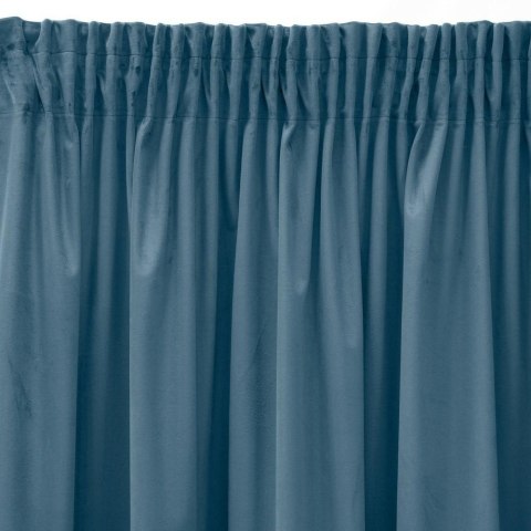 Zasłona 140x270 Sibel niebieska welurowa gotowa na taśmie Pierre Cardin Zasłona 140x270 Sibel niebieska welurowa gotowa na taśmie Pierre Cardin
