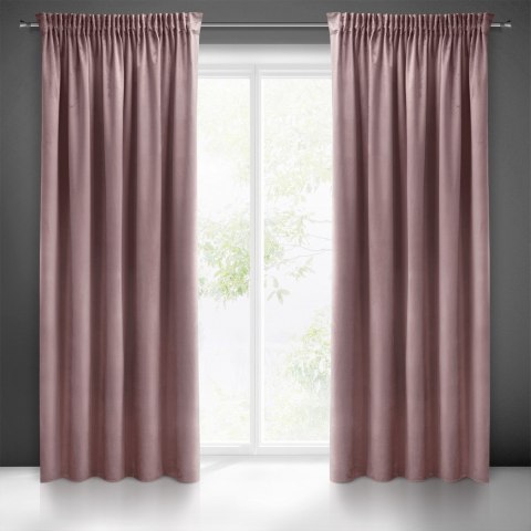 Zasłona 140x270 Sibel pudrowa welurowa gotowa na taśmie Pierre Cardin Zasłona 140x270 Sibel pudrowa welurowa gotowa na taśmie Pierre Cardin