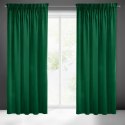 Zasłona 140x270 Sibel zielona ciemna welurowa gotowa na taśmie Pierre Cardin Zasłona 140x270 Sibel zielona ciemna welurowa gotowa na taśmie Pierre Cardin