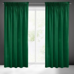 Zasłona 140x270 Sibel zielona ciemna welurowa gotowa na taśmie Pierre Cardin