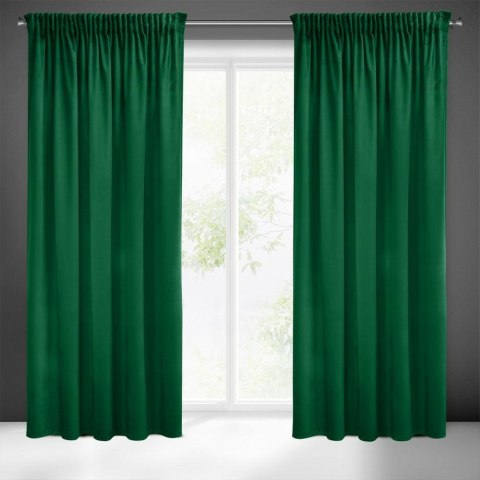 Zasłona 140x270 Sibel zielona ciemna welurowa gotowa na taśmie Pierre Cardin Zasłona 140x270 Sibel zielona ciemna welurowa gotowa na taśmie Pierre Cardin
