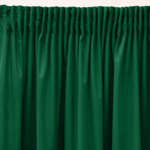 Zasłona 140x270 Sibel zielona ciemna welurowa gotowa na taśmie Pierre Cardin Zasłona 140x270 Sibel zielona ciemna welurowa gotowa na taśmie Pierre Cardin