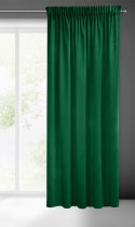Zasłona 140x270 Sibel zielona ciemna welurowa gotowa na taśmie Pierre Cardin Zasłona 140x270 Sibel zielona ciemna welurowa gotowa na taśmie Pierre Cardin