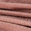 Koc narzuta dekoracyjna na fotel 70x160 Cindy 4 różowy pudrowy z mikrofibry Koc narzuta dekoracyjna na fotel 70x160 Cindy 4 różowy pudrowy z mikrofibry