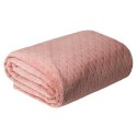 Koc narzuta z mikrofibry 170x210 Cindy 4 różowy pudrowy Koc narzuta z mikrofibry 170x210 Cindy 4 różowy pudrowy