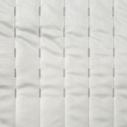 Narzuta dekoracyjna 170x210 Frida 1 biała welurowa paski Eurofirany