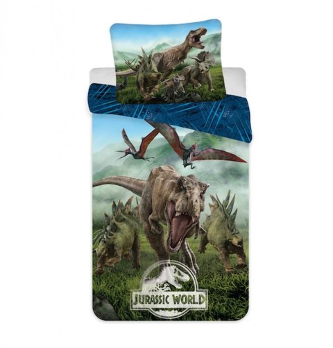 Pościel bawełniana 140x200 Park Jurajski dinozaury las góry 6779 Jurassic Park poszewka 70x90 Pościel bawełniana 140x200 Park Jurajski dinozaury las góry 6779 Jurassic Park poszewka 70x90