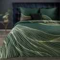 Pościel satynowa 160x200 Premium 3 zielona złota liście Eurofirany Pościel satynowa 160x200 Premium 3 zielona złota liście Eurofirany