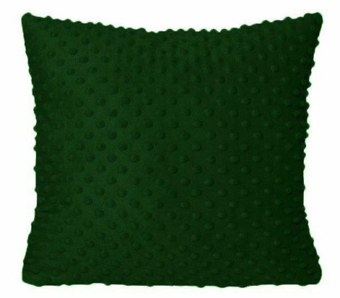 Poszewka dekoracyjna 40x40 Minky zielona butelkowa 49 Poszewka dekoracyjna 40x40 Minky zielona butelkowa 49