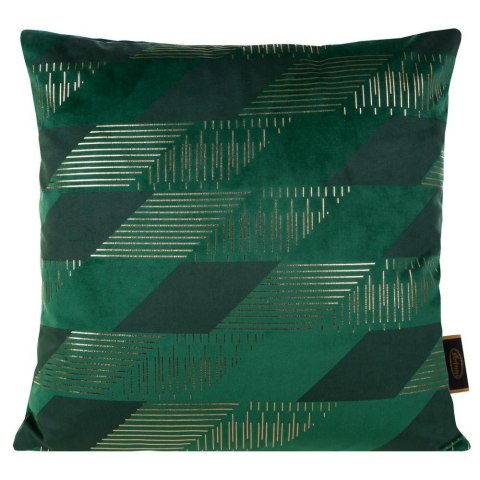 Poszewka dekoracyjna 45x45 Blink 4B zielona ciemna geometria welurowa Eurofirany Poszewka dekoracyjna 45x45 Blink 4B zielona ciemna geometria welurowa Eurofirany