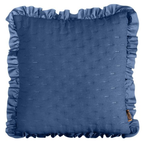 Poszewka dekoracyjna 45x45 Libi granatowa falbanka Eurofirany Poszewka dekoracyjna 45x45 Libi granatowa falbanka Eurofirany