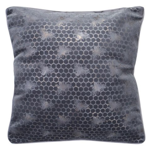Poszewka dekoracyjna 45x45 Velvet 20 plaster miodu pszczoły grafitowa welurowa Eurofirany Poszewka dekoracyjna 45x45 Velvet 20 plaster miodu pszczoły grafitowa welurowa Eurofirany
