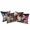 Poszewka dekoracyjna 45x45 Velvet 24 kwiaty granatowa czerwona welurowa Eurofirany Poszewka dekoracyjna 45x45 Velvet 24 kwiaty granatowa czerwona welurowa Eurofirany