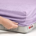 Prześcieradło frotte z gumką 160x220 wrzosowe 036 grube 200g/m2 KARO Prześcieradło frotte z gumką 160x220 wrzosowe 036 grube 200g/m2 KARO
