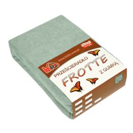 Prześcieradło frotte z gumką 200x200 oliwkowe 013 grube 200g/m2 KARO