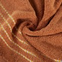 Ręcznik 50x90 Fiore ceglasty 500g/m2 frotte ozdobiony bordiurą w postaci cienkich paseczków Eurofirany Ręcznik 50x90 Fiore ceglasty 500g/m2 frotte ozdobiony bordiurą w postaci cienkich paseczków Eurofirany